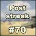 Sasniegts #70 dienu post streak