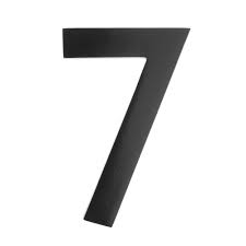 Architectural Mailboxes 4 in. Black Floating House Number 7-3582B ...