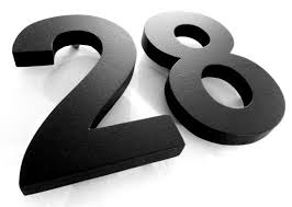300mm High Black House Number 28 Or Any Other Two Digit Combination – Big  House Numbers