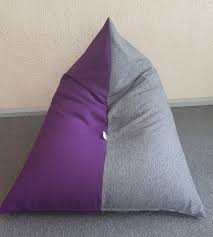 Piramīdas sēžammaiss "Komforts" no mēbeļu auduma - pelēks/violets. Atlaide  16%! - Piramīdas sēžammaiss "Komforts". - Veikals - Pufi Latvija